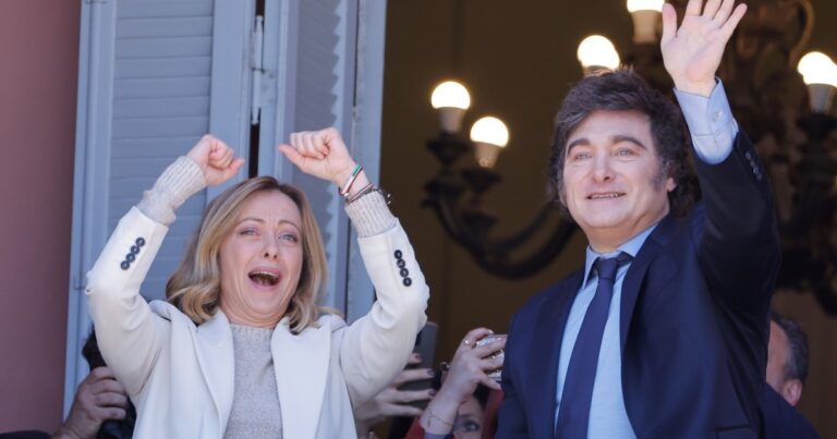 Javier Milei viajó a Italia y volverá a compartir un acto con Giorgia Meloni