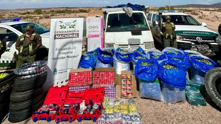 Gendarmería decomisó gran cantidad de mercadería ilegal que salió de Perico