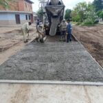 Continúa el hormigonado en barrio La Merced de San Pedro de Jujuy
