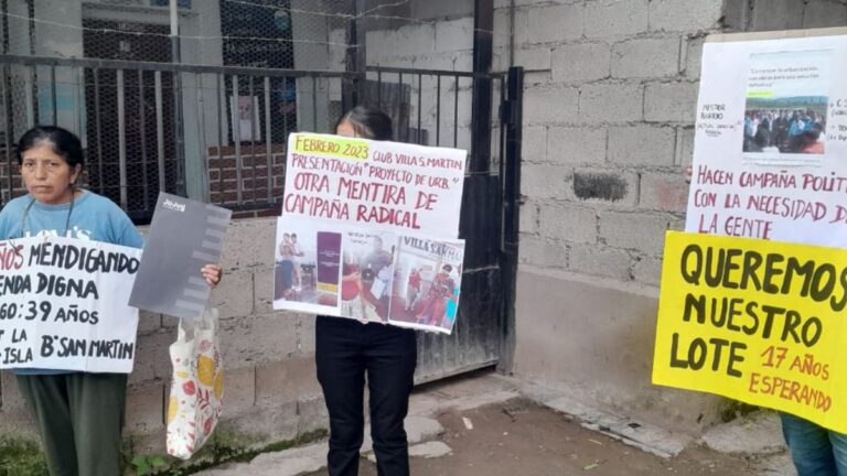 Hace 17 años que esperan la urbanización del Asentamiento La Isla