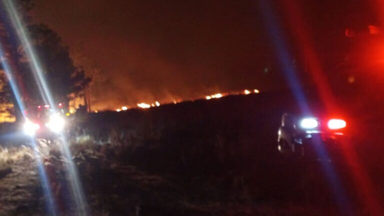 Voraz incendio en Volcán: una anciana de 89 años tuvo que ser rescatada