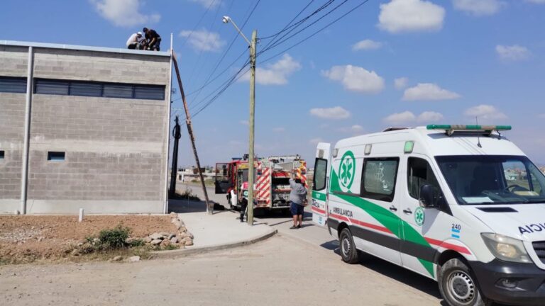 Palpalá: realizaba tareas en el techo de un tinglado y sufrió una fuerte descarga eléctrica