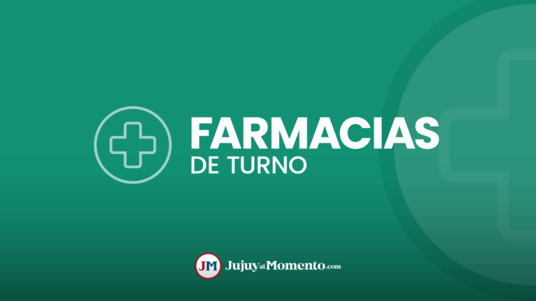 Qué Farmacias estarán de turno hoy en Jujuy?