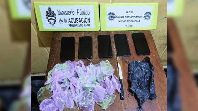 Golpe al narcomenudeo en Palpalá con múltiples allanamientos y cinco detenidos
