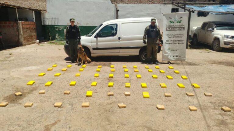 Incautaron más de 50 kilos de cocaína en el doble fondo de una camioneta