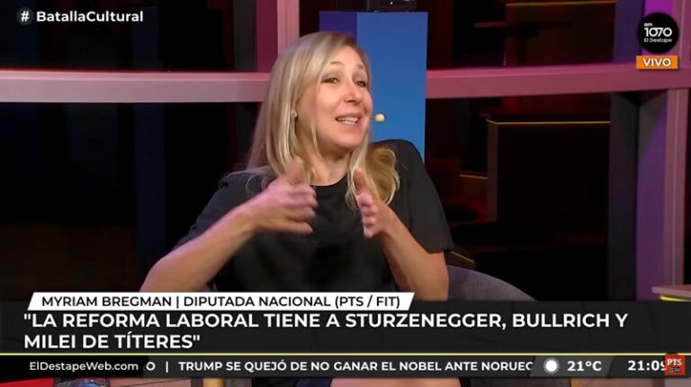 Bregman: «Quieren instalar que el problema de la Argentina son derechos que tienen los trabajadores»