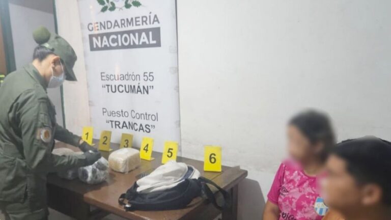 Viajaba desde Jujuy a Mendoza con su hija y llevaba casi 4 kilos de marihuana escondidos en un micro