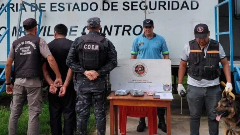 Jujeño detenido en Catamarca con más de un kilo de marihuana en un colectivo