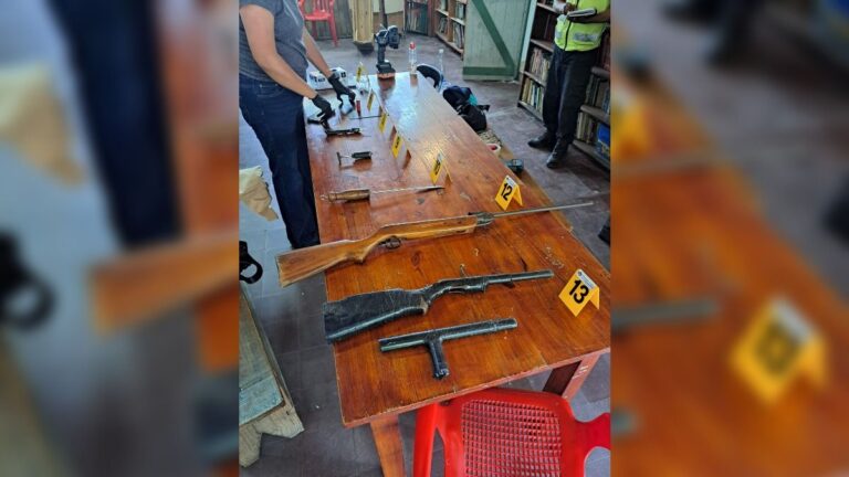 Granada, armas, «tumberas» y droga: el resultado del operativo en galpones de la Tupaj Katari