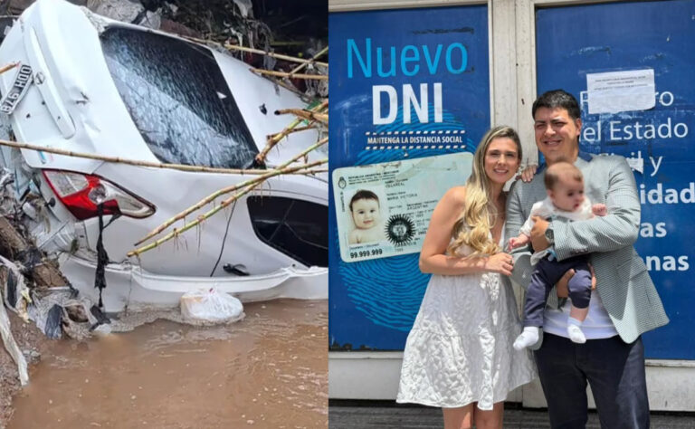 Ilustración de búsqueda y objetos personales en contexto de temporal.